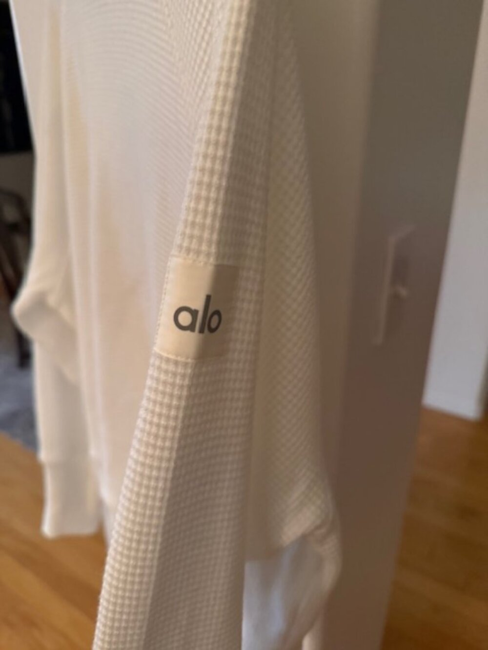 Alo waffle weekend getaway long sleeve mock neck tee